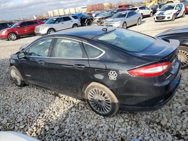 3FA6P0RU5ER240153 - 2014 FORD FUSION TITANIUM HEV BLACK photo 2