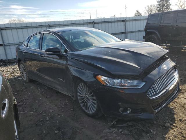 3FA6P0RU5ER240153 - 2014 FORD FUSION TITANIUM HEV BLACK photo 4