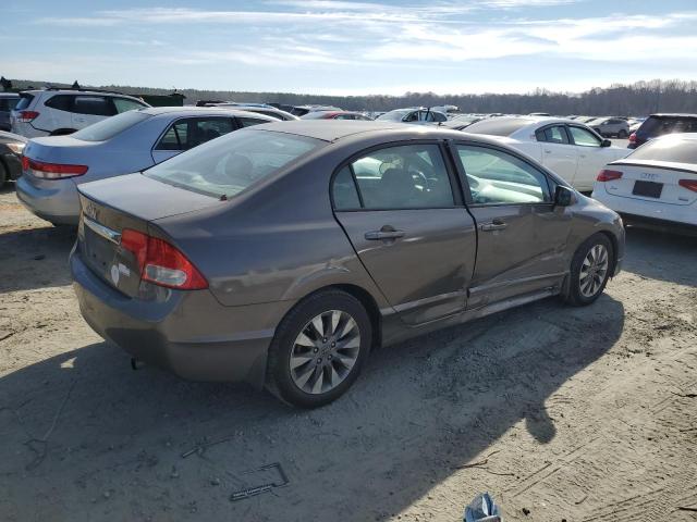 19XFA1F85AE031120 - 2010 HONDA CIVIC EX GRAY photo 3