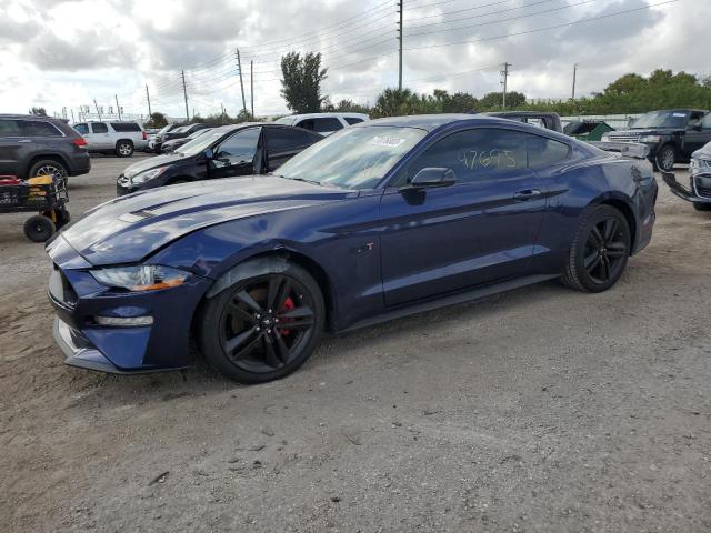1FA6P8TH1L5190605 - 2020 FORD MUSTANG BLUE photo 1