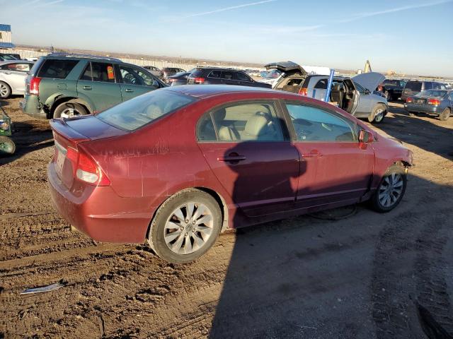 1HGFA16969L006739 - 2009 HONDA CIVIC EXL MAROON photo 3