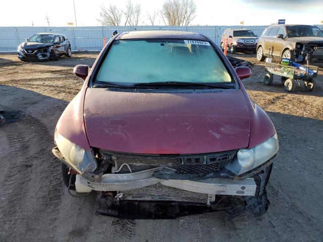 1HGFA16969L006739 - 2009 HONDA CIVIC EXL MAROON photo 5