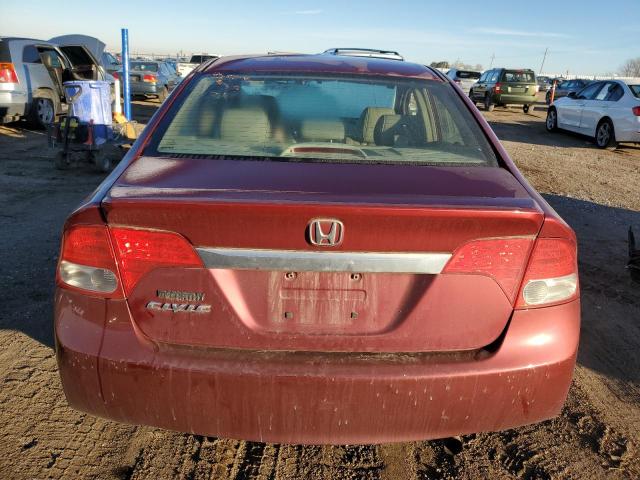 1HGFA16969L006739 - 2009 HONDA CIVIC EXL MAROON photo 6