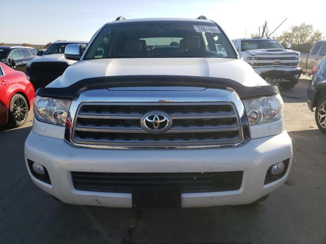 5TDDW5G13FS121588 - 2015 TOYOTA SEQUOIA PLATINUM WHITE photo 5