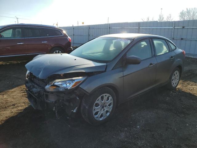 1FAHP3F2XCL450899 - 2012 FORD FOCUS SE GRAY photo 1