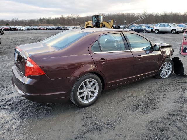 3FAHP0JG0CR148122 - 2012 FORD FUSION SEL MAROON photo 3