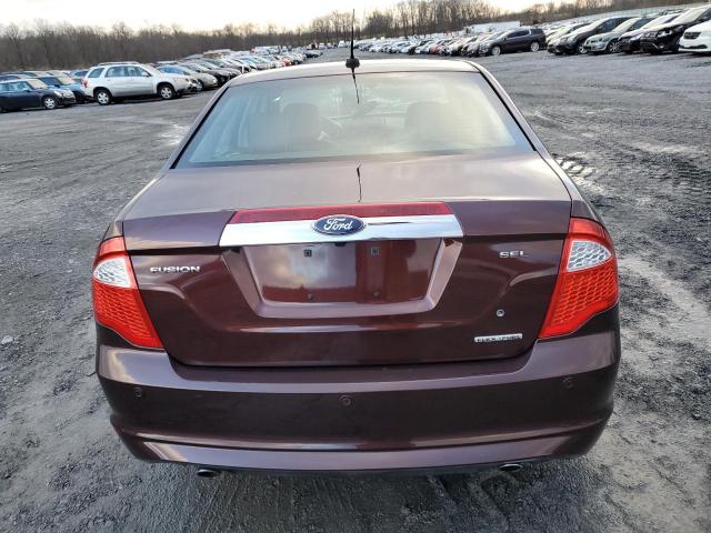 3FAHP0JG0CR148122 - 2012 FORD FUSION SEL MAROON photo 6