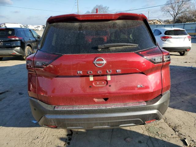 5N1BT3CAXPC831032 - 2023 NISSAN ROGUE SL RED photo 6