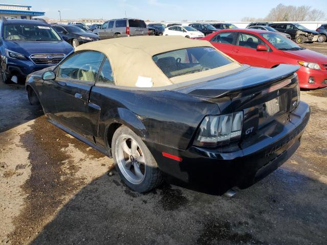 1FAFP45X71F186191 - 2001 FORD MUSTANG GT BLACK photo 2