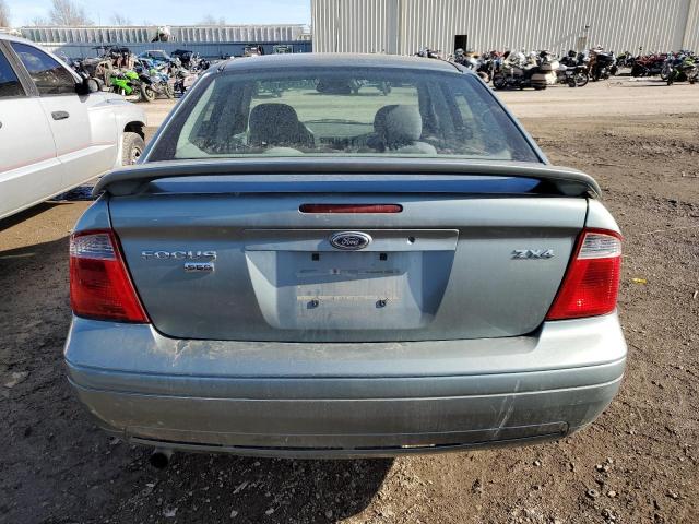 1FAHP34N85W266205 - 2005 FORD FOCUS ZX4 BLUE photo 6