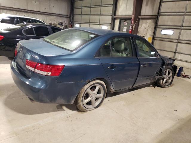 5NPEU46F76H137610 - 2006 HYUNDAI SONATA GLS BLUE photo 3