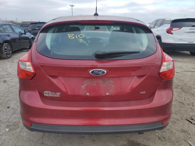 1FADP3K2XEL319205 - 2014 FORD FOCUS SE BURGUNDY photo 6