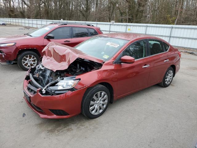 3N1AB7AP2GY244626 - 2016 NISSAN SENTRA S RED photo 1