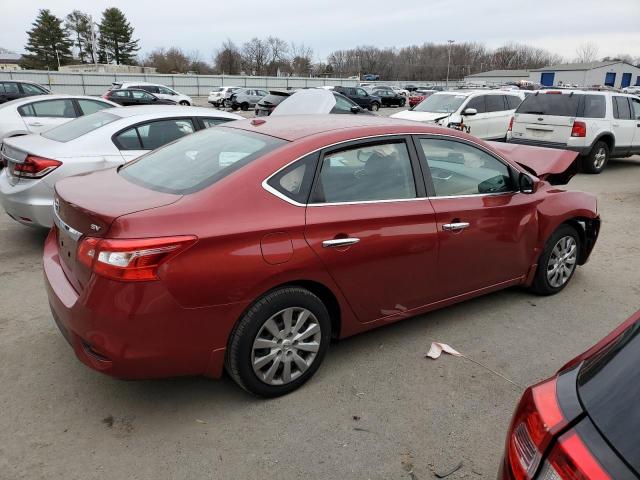 3N1AB7AP2GY244626 - 2016 NISSAN SENTRA S RED photo 3