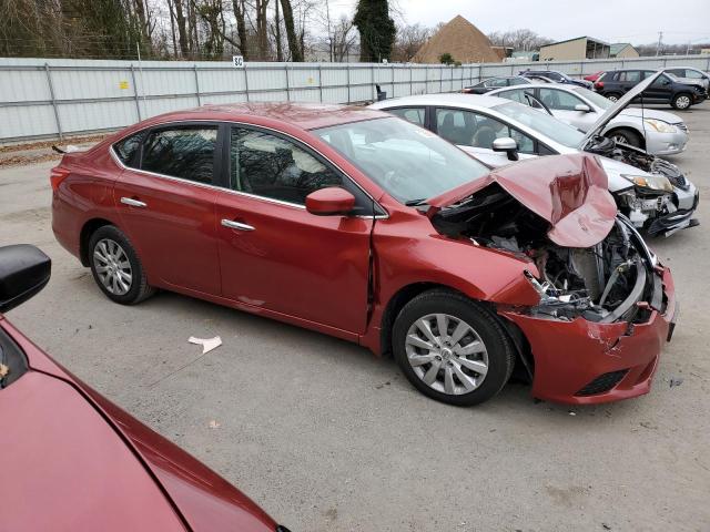 3N1AB7AP2GY244626 - 2016 NISSAN SENTRA S RED photo 4