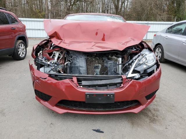 3N1AB7AP2GY244626 - 2016 NISSAN SENTRA S RED photo 5