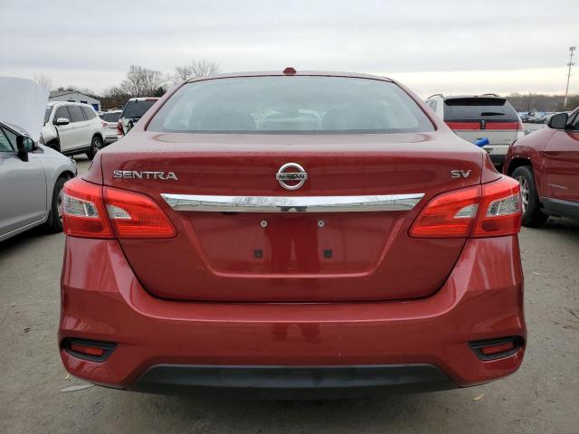 3N1AB7AP2GY244626 - 2016 NISSAN SENTRA S RED photo 6
