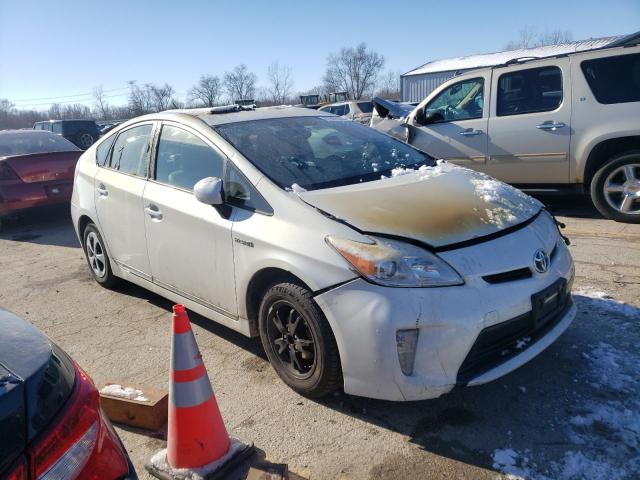 JTDKN3DU8C1522222 - 2012 TOYOTA PRIUS WHITE photo 4