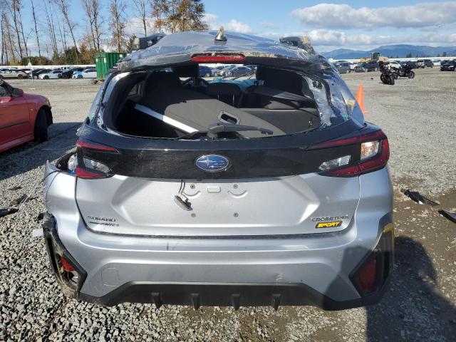 4S4GUHF63R3800215 - 2024 SUBARU CROSSTREK SPORT SILVER photo 6