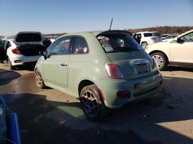 3C3CFFBR6FT753669 - 2015 FIAT 500 SPORT GREEN photo 2