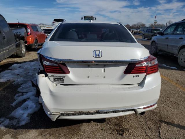 1HGCR3F89GA025986 - 2016 HONDA ACCORD EXL WHITE photo 6