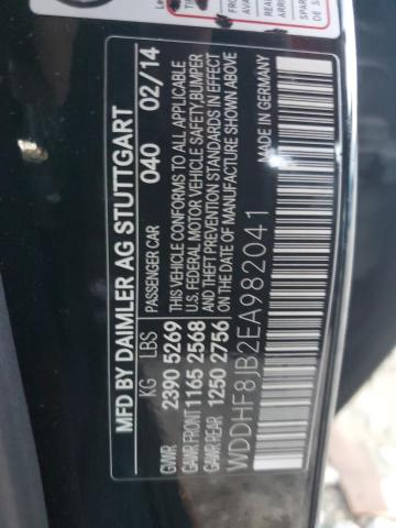 WDDHF8JB2EA982041 - 2014 MERCEDES-BENZ E 350 4MATIC BLACK photo 12