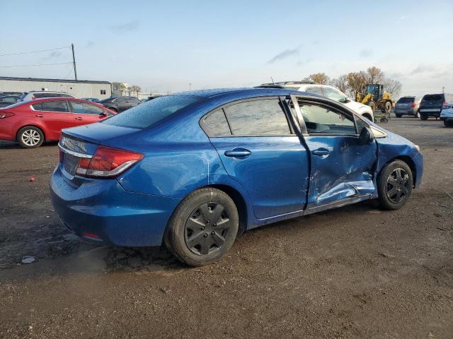 19XFB2F56EE024059 - 2014 HONDA CIVIC LX BLUE photo 3