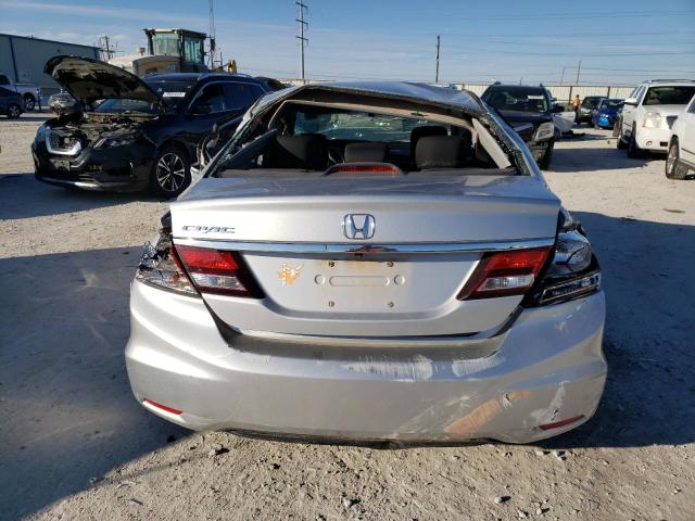 2HGFB2F54FH546549 - 2015 HONDA CIVIC LX SILVER photo 6