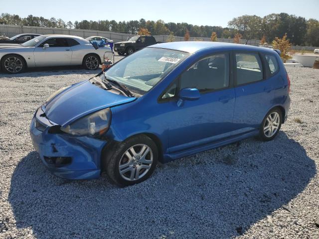 JHMGD37697S053775 - 2007 HONDA FIT S BLUE photo 1