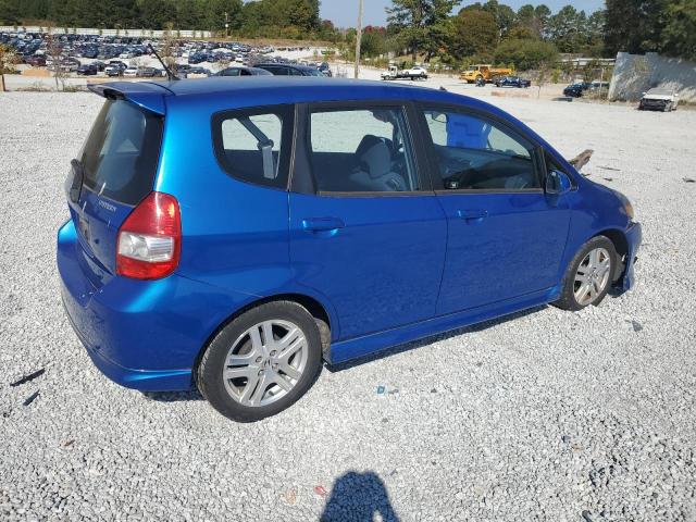 JHMGD37697S053775 - 2007 HONDA FIT S BLUE photo 3