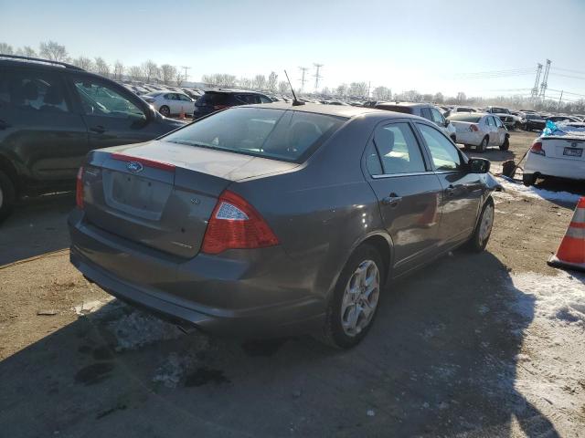 3FAHP0HG2BR275507 - 2011 FORD FUSION SE GRAY photo 3