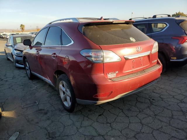 2T2ZK1BA9AC021705 - 2010 LEXUS RX 350 RED photo 2