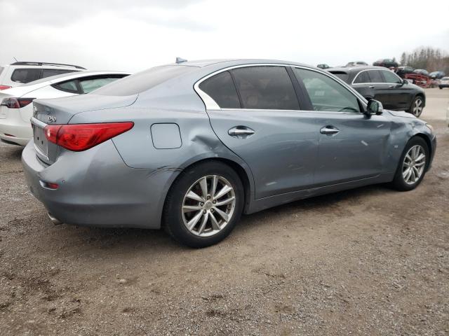 JN1BV7AR3EM682696 - 2014 INFINITI Q50 BASE GRAY photo 3