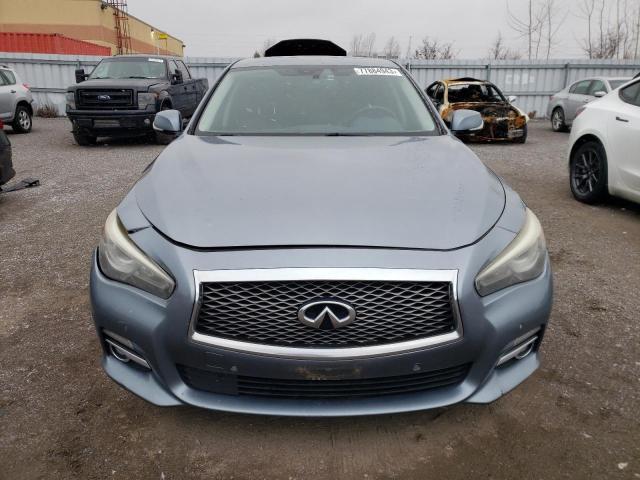 JN1BV7AR3EM682696 - 2014 INFINITI Q50 BASE GRAY photo 5