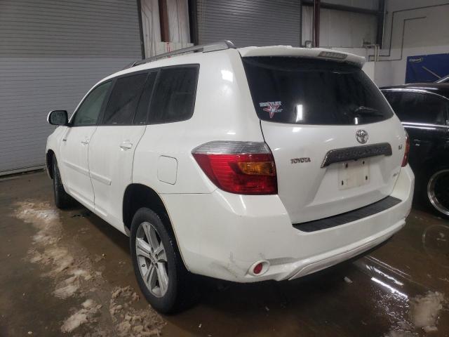 JTEES43A792131645 - 2009 TOYOTA HIGHLANDER SPORT WHITE photo 2