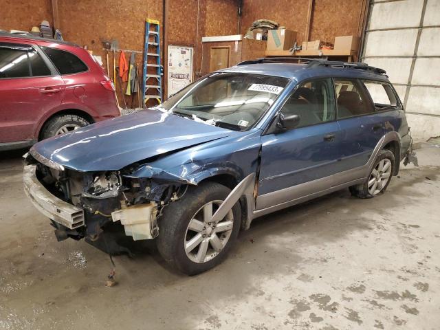 4S4BP61C287367030 - 2008 SUBARU OUTBACK 2.5I BLUE photo 1