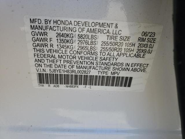 5J8YE1H83RL002827 - 2024 ACURA MDX ADVANCE WHITE photo 13