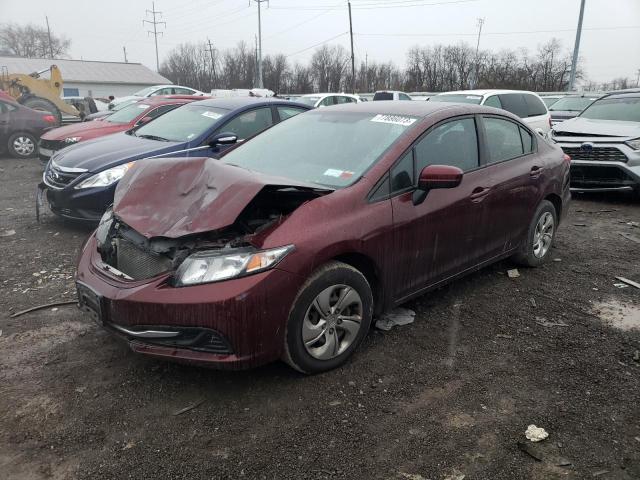 19XFB2F5XFE267777 - 2015 HONDA CIVIC LX MAROON photo 1