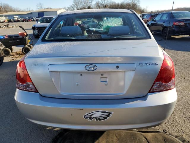 KMHDN46D75U161719 - 2005 HYUNDAI ELANTRA GLS SILVER photo 6