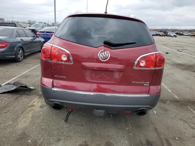 5GAER23D69J217583 - 2009 BUICK ENCLAVE CXL RED photo 6