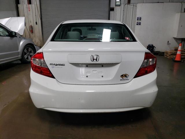 19XFB2F51CE076101 - 2012 HONDA CIVIC LX WHITE photo 6