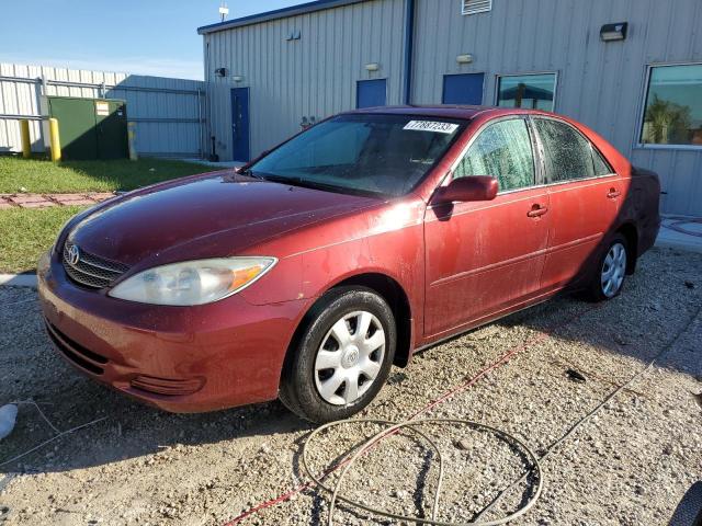 4T1BE30K04U381002 - 2004 TOYOTA CAMRY LE RED photo 1