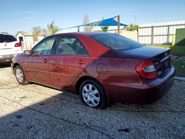 4T1BE30K04U381002 - 2004 TOYOTA CAMRY LE RED photo 2