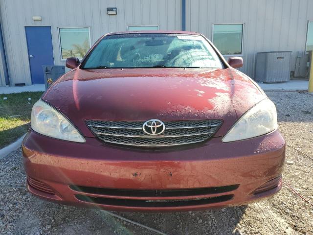 4T1BE30K04U381002 - 2004 TOYOTA CAMRY LE RED photo 5