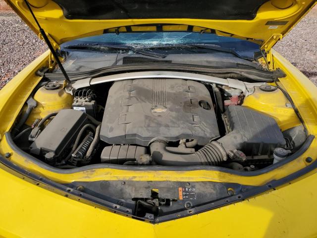 2G1FC3D30C9164875 - 2012 CHEVROLET CAMARO LT YELLOW photo 11