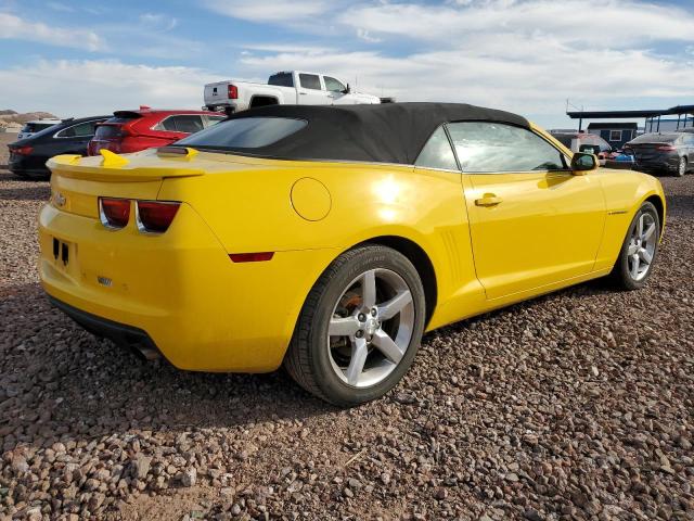 2G1FC3D30C9164875 - 2012 CHEVROLET CAMARO LT YELLOW photo 3