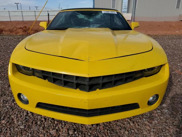 2G1FC3D30C9164875 - 2012 CHEVROLET CAMARO LT YELLOW photo 5