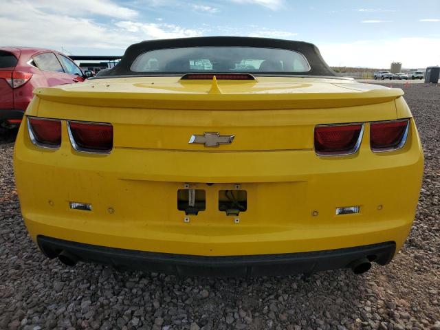 2G1FC3D30C9164875 - 2012 CHEVROLET CAMARO LT YELLOW photo 6