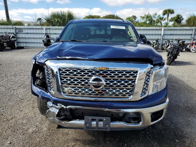 1N6AA1E68KN504075 - 2019 NISSAN TITAN PLATINUM RESERVE BLUE photo 5