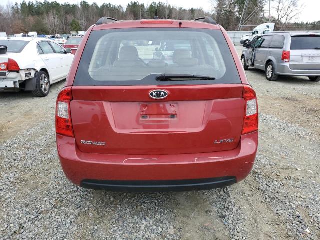 KNAFG526887155786 - 2008 KIA RONDO LX RED photo 6